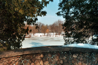 Elizabeth Park, where Wallace Stevens walked almost every day. He often took his daughter Holly skating on this large pond.